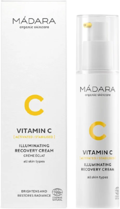 Snabb leverans MÁDARA Organic Skincare VITAMIN C Illuminating Recovery Cream, 50 ml