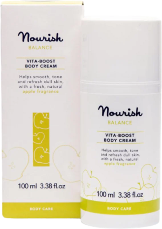 Nourish London Balance Vita-Boost Body Cream, 100 ml Snabb frakt