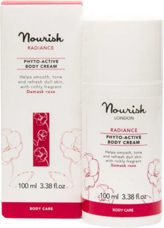 Nourish London Radiance Phyto-Active Body Cream, 100 ml Snabb leverans