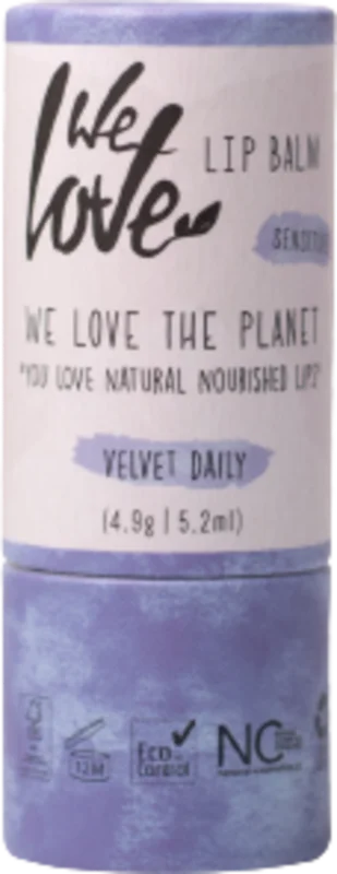 We Love The Planet Lip Balm, Velvet Shine (vegan) (4,90 g) Begränsat erbjudande
