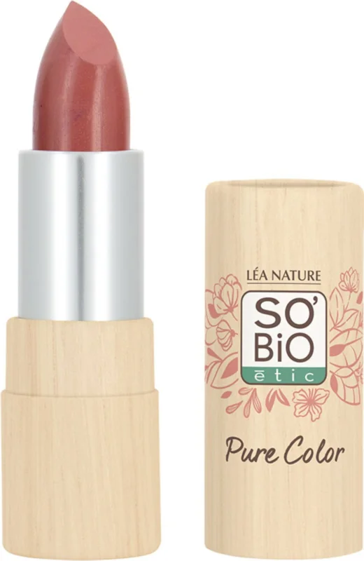 LÉA NATURE SO BiO étic Pure Color Läppstift Sidenmatt, 12 Bois de rose (5 g) Fri frakt