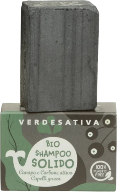 Verdesativa Schampokaka Hampa & aktivt kol, 55 g Utförsäljning