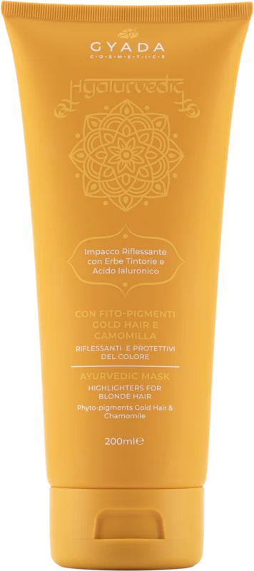 Sista chansen GYADA Cosmetics Hyalurvedisk Hårmask för Färgglans - Gold Hair, 200 ml