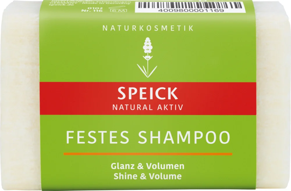 Kundfavorit SPEICK Naturligt Aktiv Schampokaka Glans & Volym, 60 g
