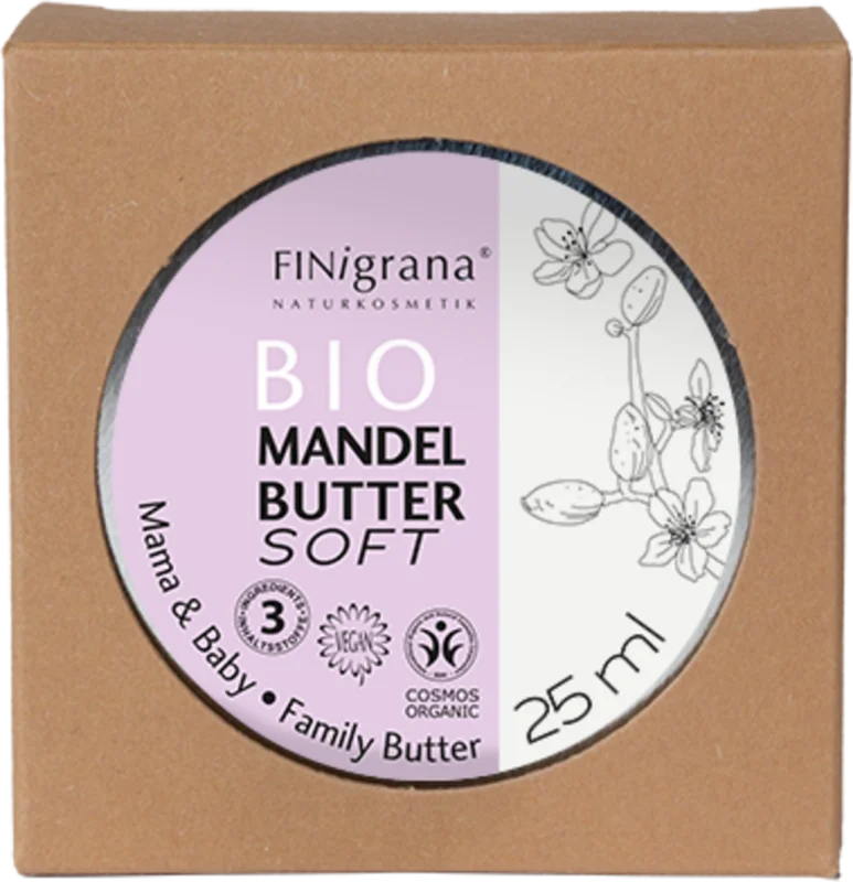 Begränsad tid FINigrana® ekologisk & naturlig kosmetika Ekologiskt Mandelsmör, 25 ml