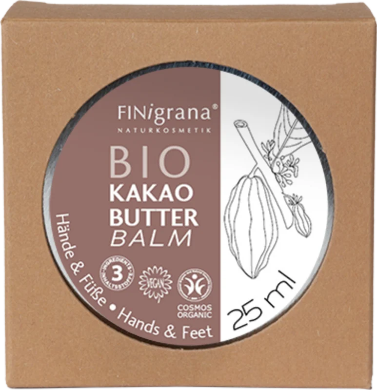 FINigrana® ekologisk & naturlig kosmetika Kakaosmörbalsam Ekologiskt, 25 ml Nyhet