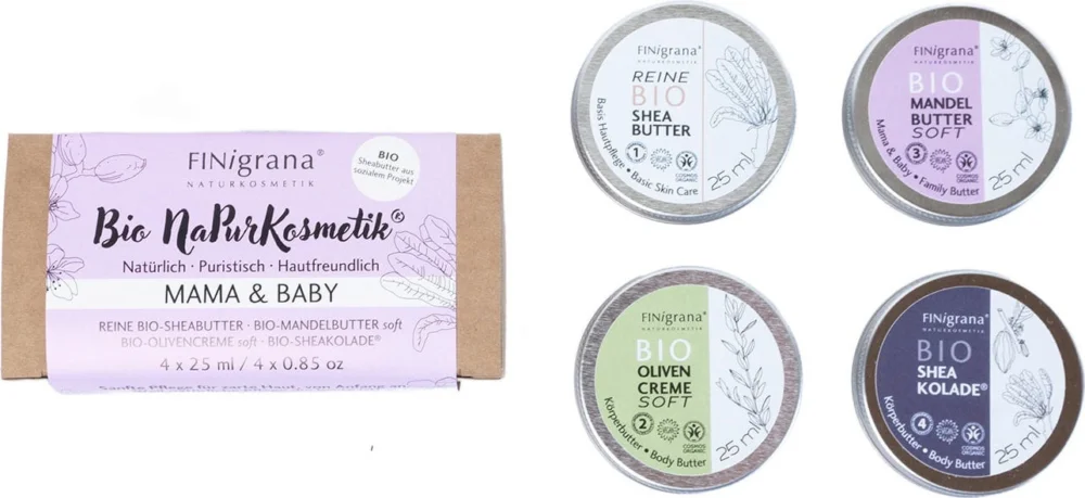 Fynd FINigrana® ekologisk & naturlig kosmetika Bio NaPurKosmetik® Vårdset "Mamma & Baby"