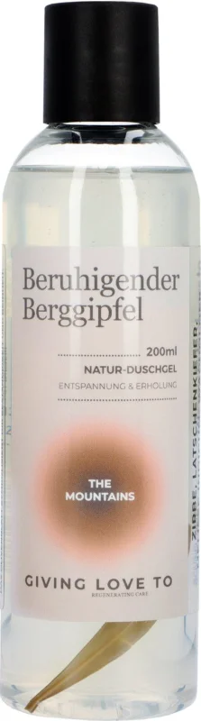 GIVING LOVE TO Duschgel "Lugnande Bergstopp" - The Mountains, 200 ml Billigare