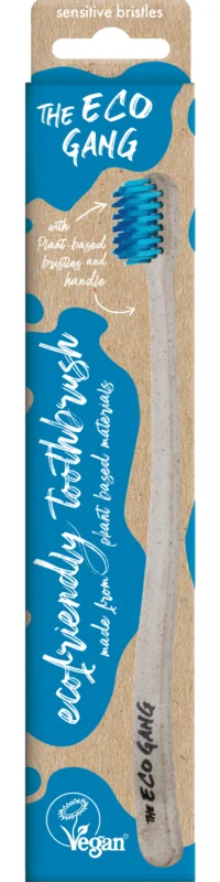 The Eco Gang Adult Plant-Based Toothbrush, Blue Lägg i varukorgen