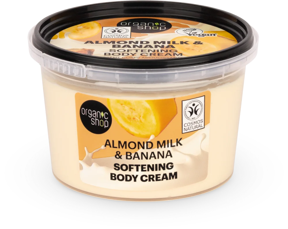 Reapris Organic Shop Softening Body Cream Almond Milk & Banana, 250 ml