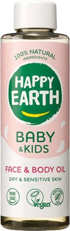 Happy Earth Baby & Kids Face & Body Oil, 150 ml Kundfavorit