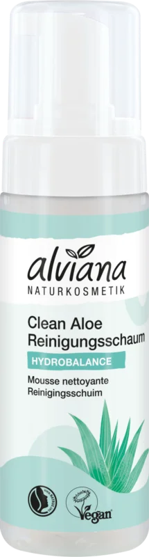 alviana Naturkosmetik Clean Aloe Rengöringsskum, 150 ml Kundfavorit