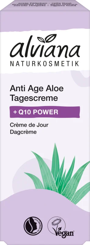 alviana Naturkosmetik +Q10 POWER Anti-age Aloe Dagkräm, 50 ml Rea