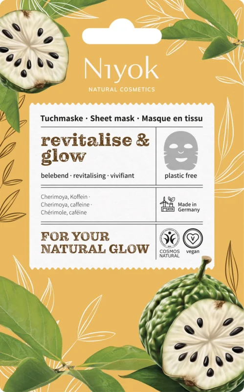 Niyok Uppfriskande Sheet Mask Revitalise & Glow, 10 ml Sista chansen