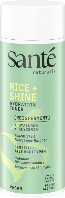Santé – naturally. Rice + Shine återfuktande toner, 125 ml Endast denna vecka