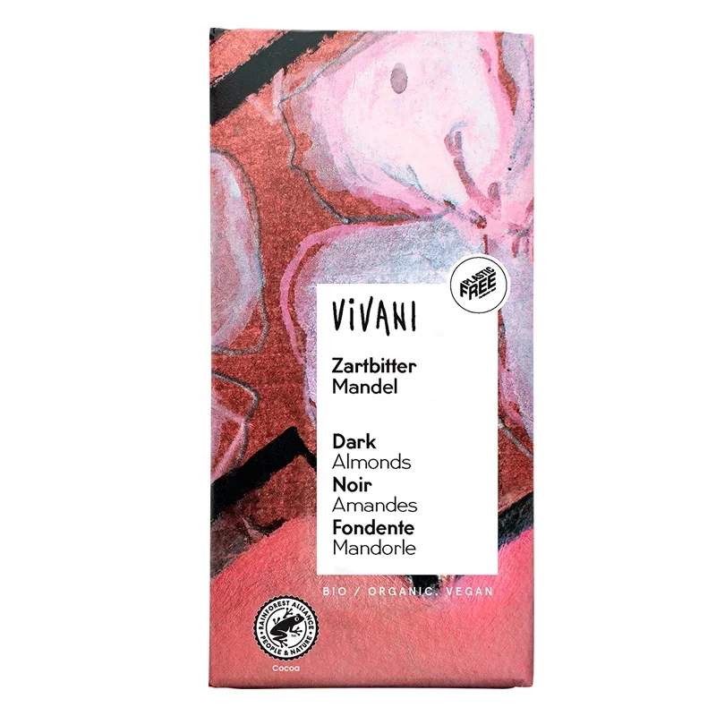 Premium Vivani Mörk Choklad Mandel EKO 100g