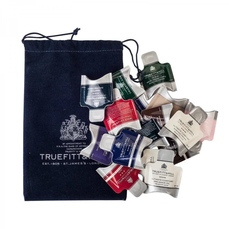 Truefitt & Hill Cream, Balm & Cologne Sample Pack Kundfavorit