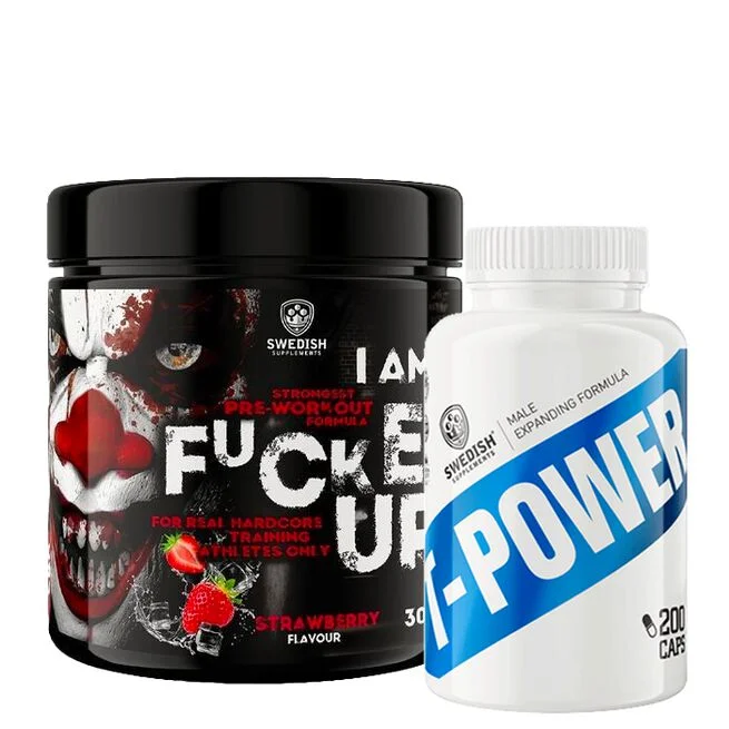 T-Power Testo DAA 200 Kapslar + F-cked Up Joker Edit PWO 300 g Reapris