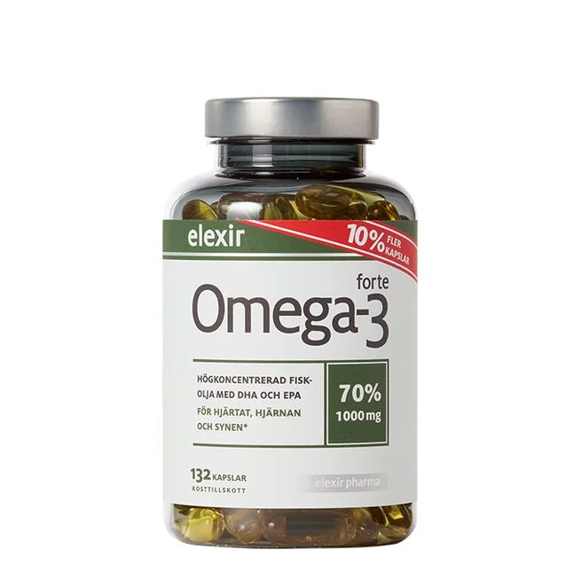 Omega-3 Forte 1000 mg 132 kapslar Nedsatt pris