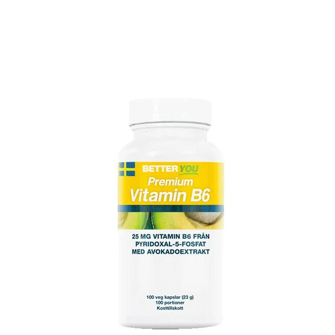 Snabb frakt Premium Vitamin B6 100 kapslar
