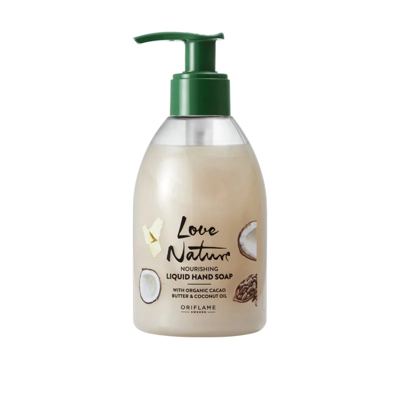 Nourishing Liquid Hand Soap with Organic Cacao Butter & Coconut Oil Erbjudande