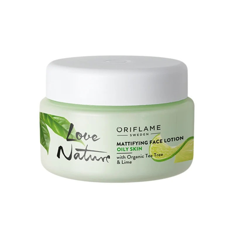 Mattifying Face Lotion with Organic Tea Tree & Lime Erbjudande